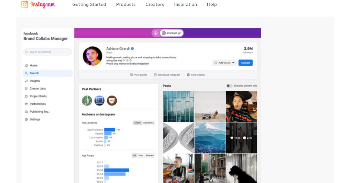 brand manager instagram